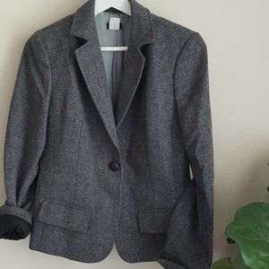 J.Crew Single Button Wool Lined Blazer